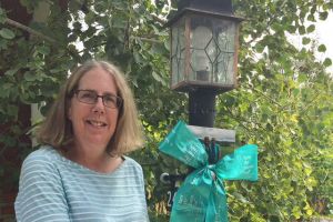 Boulder CO Woman Lamp Post Ribbon