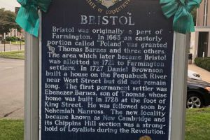 Bristol CT Tealed Town Sign