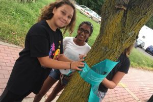 Edison NJ Girls Tealing Tree