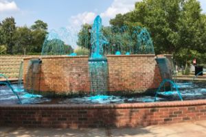 Greer South Carolina Teal Fountain