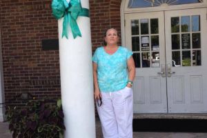 Summerville South Carolina Woman Teal Ribbon