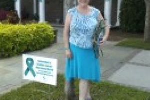 Summerville South Carolina Woman Teal Sign