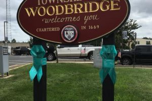Woodbridge NJ Tealed Sign